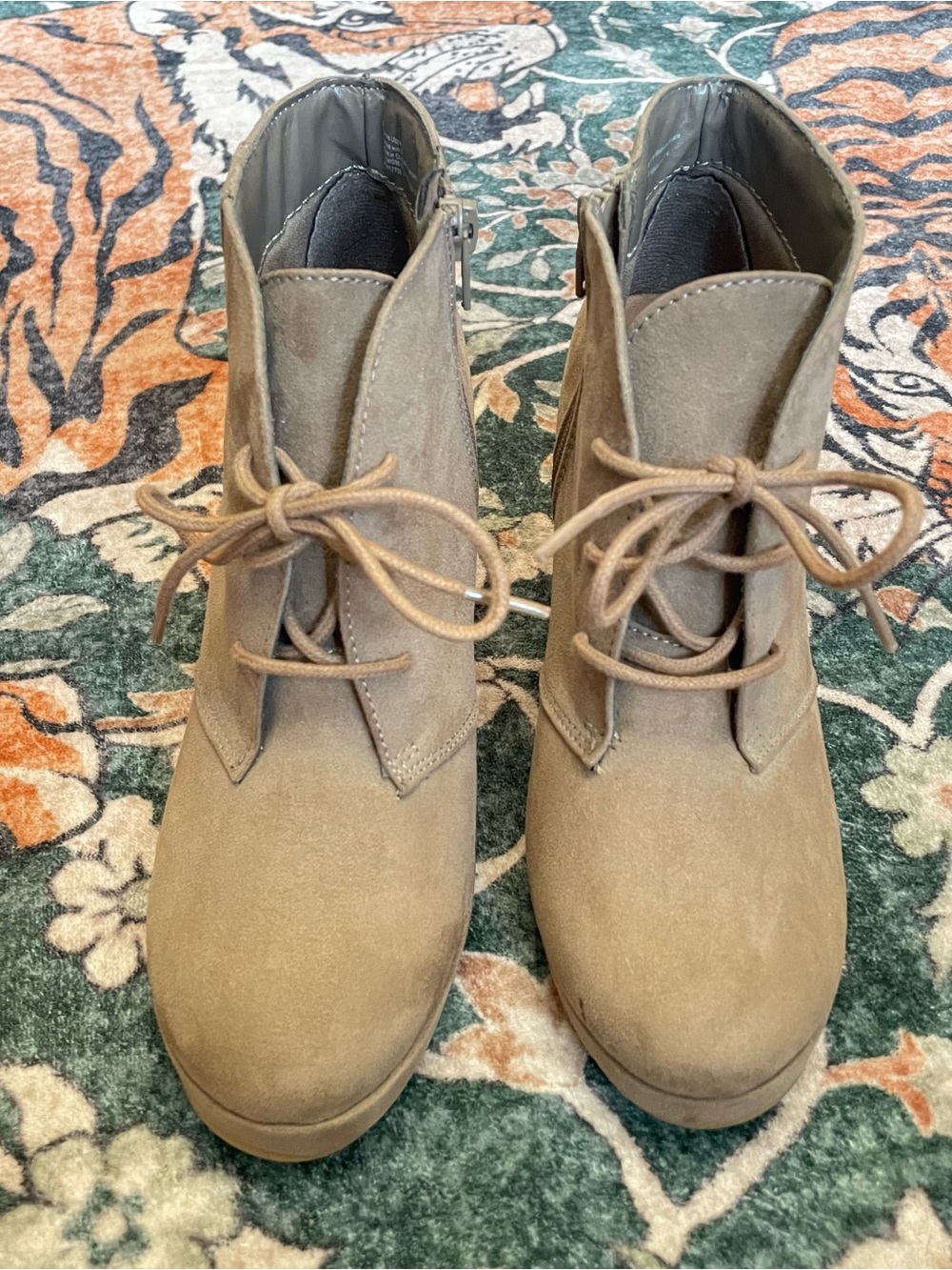 Suede Heeled Ankle Booties